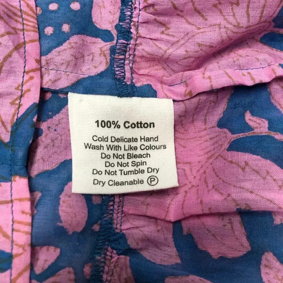 Hannah Artwear Chloe Floral Cross-Back Maxi Dress Halter Ties US Size 4 - Picture 9 of 10